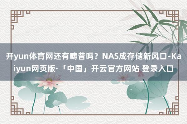 开yun体育网还有畴昔吗？NAS成存储新风口-Kaiyun网页版·「中国」开云官方网站 登录入口