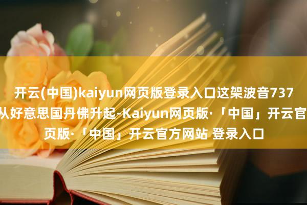 开云(中国)kaiyun网页版登录入口这架波音737 MAX客机16日从好意思国丹佛升起-Kaiyun网页版·「中国」开云官方网站 登录入口